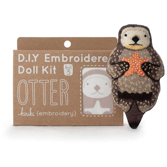 Otter Plush Embroidery Kit