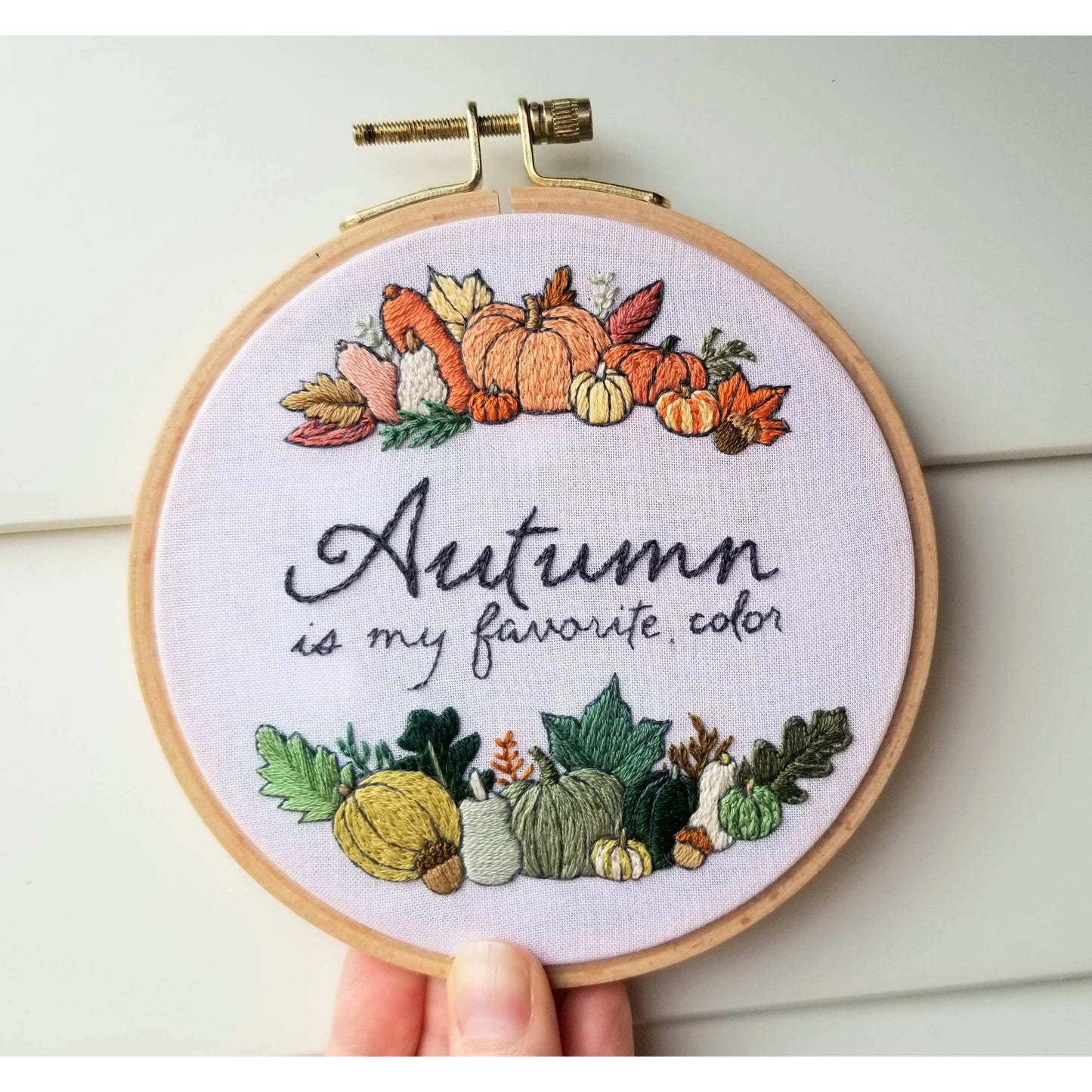 Autumn Pumpkins Embroidery Kit