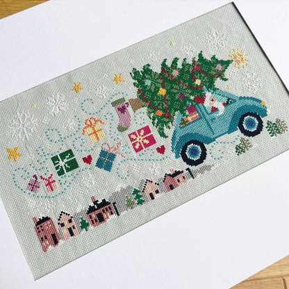 Driving Home for Christmas Cross Stitch Kit