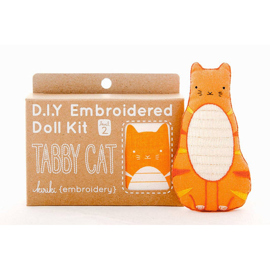 Tabby Cat Plush Embroidery Kit