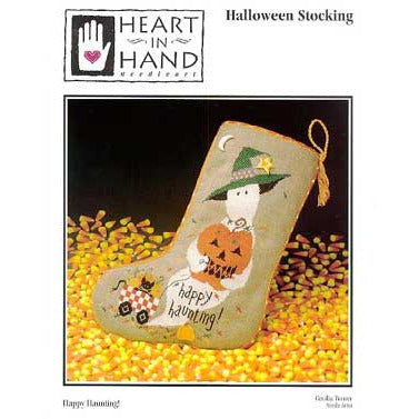 Halloween Stocking Happy Haunting Pattern