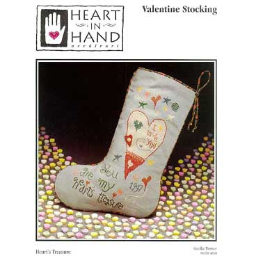 Valentine Stocking Heart's Treasure Pattern