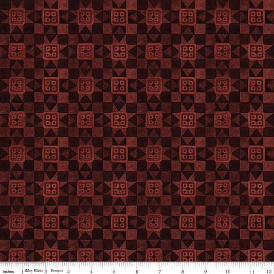 Bright Stars Quilt Blocks Red by Teresa Kogut
