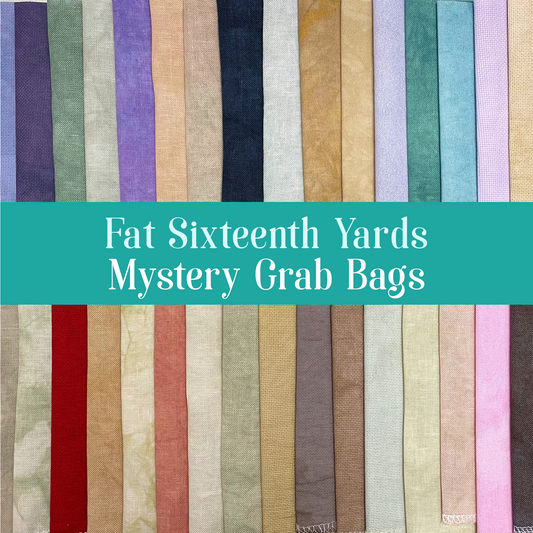 Mystery Grab Bag Fabric Fat Sixteenth Yards 8 x 12 inches