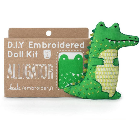 Alligator Plush Embroidery Kit