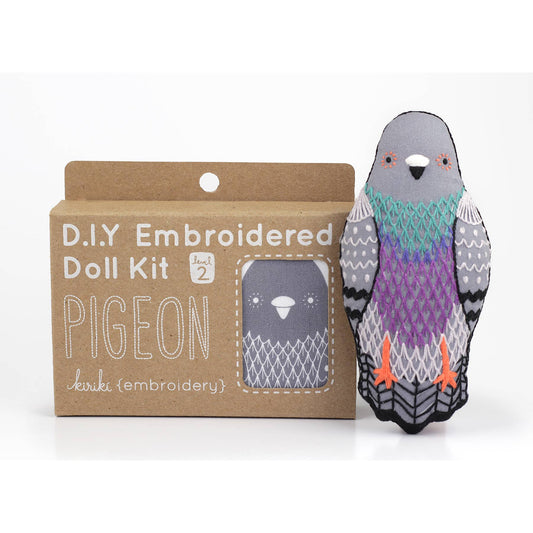 Pigeon Plush Embroidery Kit