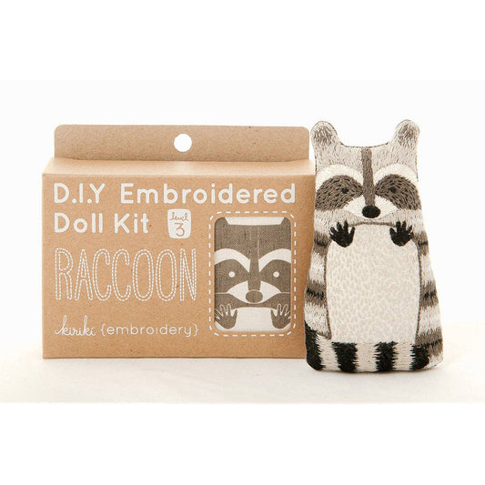 Raccoon Plush Embroidery Kit