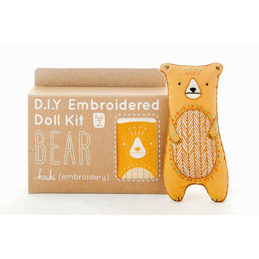 Bear Plush Embroidery Kit