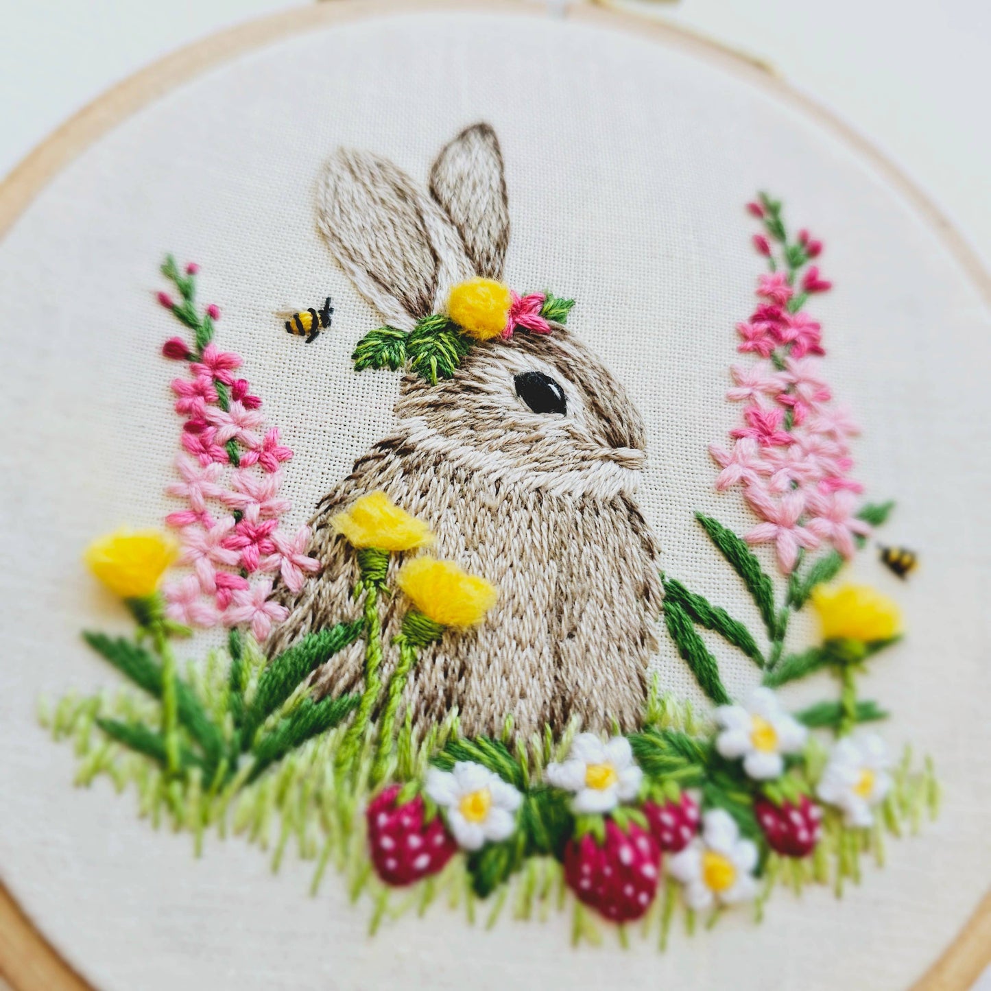 Berry Patch Bunny Embroidery Kit