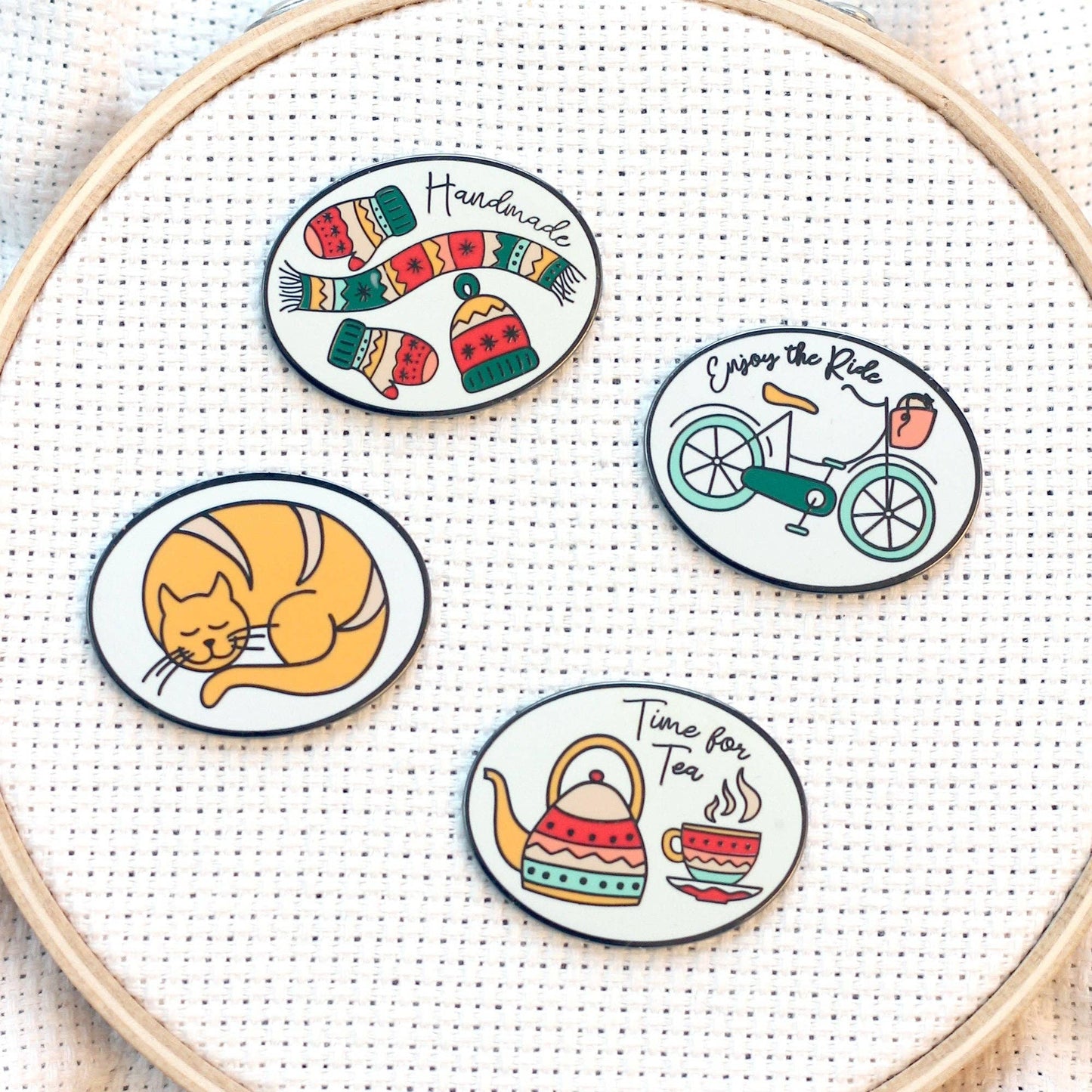 Hygge Enamel Needle Minder Set