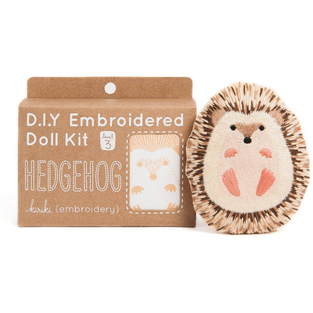 Hedgehog Plush Embroidery Kit
