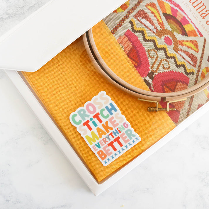 Stitchy Stickers Cross Stitch Makes Everything Better